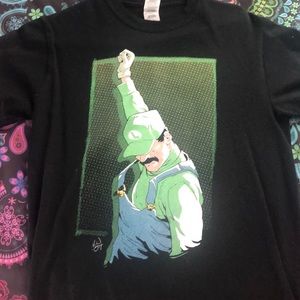Freddie Mercury as luigi tee